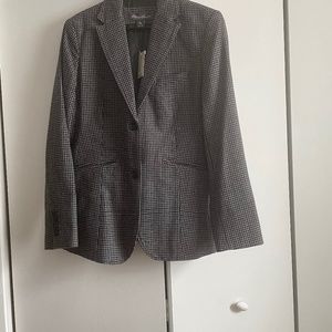 Eddie Bauer wool checker blazer